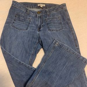 CAbi Low Rise Jeans with Bell. Size 6. Used gently